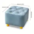 SofaSofa Yellow Fabric Storage Stool - 5