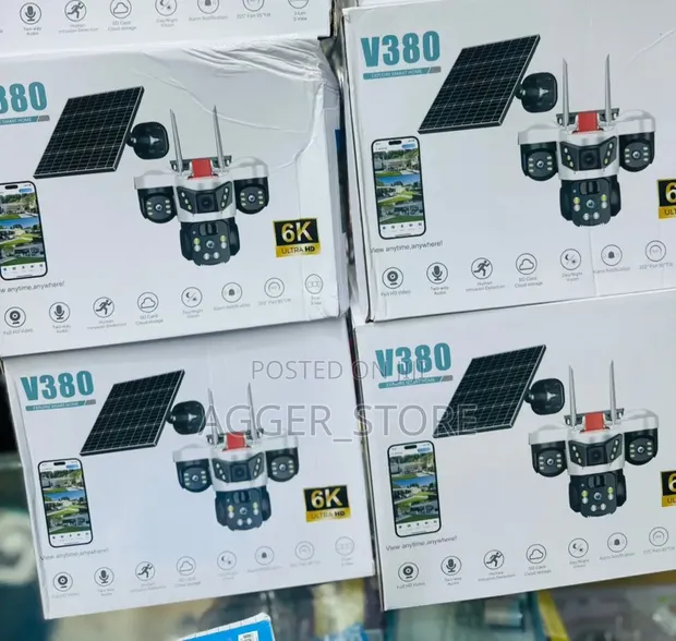 Kamera ya Ulinzi ya V380 Inayotumia Nguvu za Jua (6K, PTZ) - 1