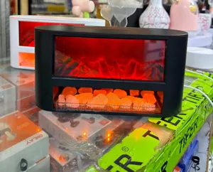 Humidifier ya Ultrasonic na Diffuser ya Mafuta ya Harufu Mtindo wa Fireplace