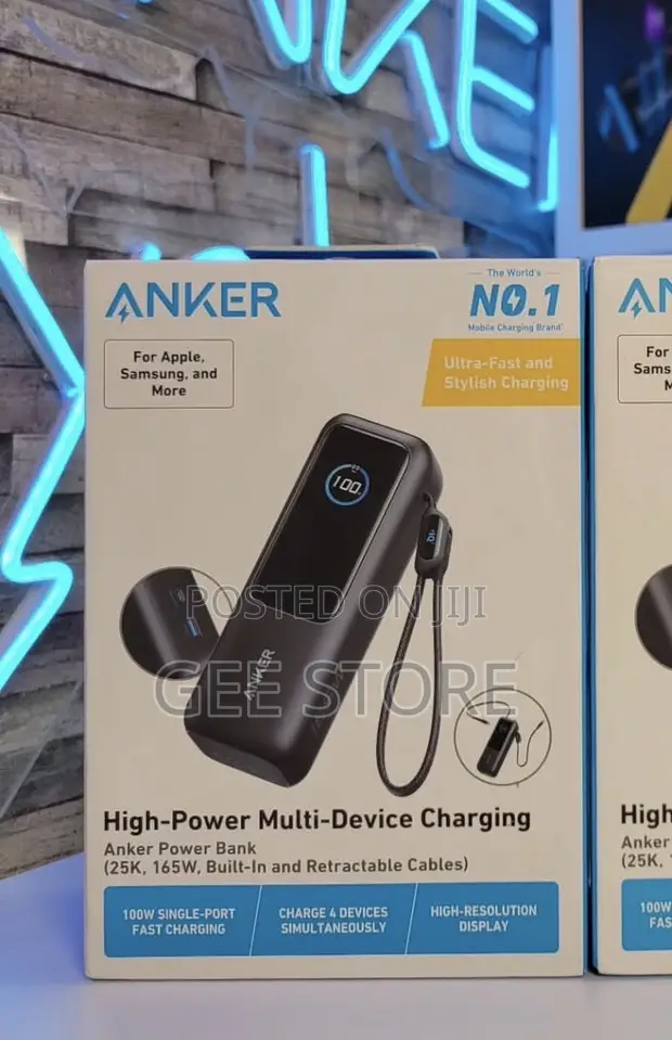 Anker Zolo 165W 25000mAh Power Bank with Cable - 1
