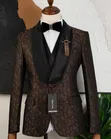 Luxury Fashion Suit - Brown - 2
