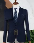 Royal Blue Slim Fit Suit - 1