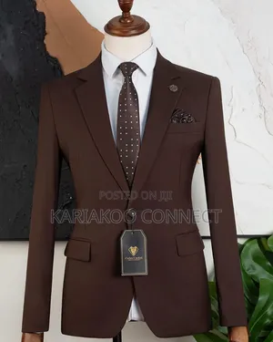 Premium Brown Men's Classic Suit
