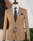 Camel Brown Premium Men's Classic Suit - 2