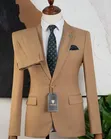 Camel Brown Premium Men's Classic Suit - 3