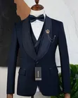 Modern Men's Suit - Blue - 2
