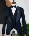 Premium Navy Blue Mario Casas Executive Tuxedo - 2