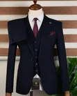 Premium Navy Blue Executive 3-Piece Suit - 2