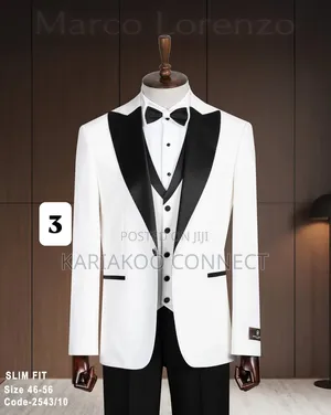 Sophisticated White Men's Suits