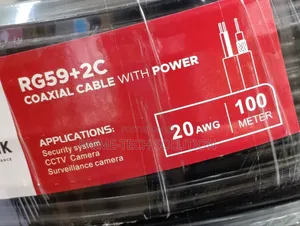 Scolink RG59+2C Coaxial Cable 100m 20AWG for CCTV