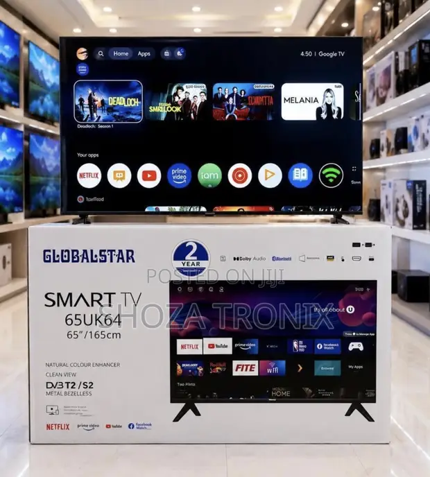 Globalstar 65" Smart UHD TV with CI Interface T2/S2 - 1