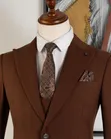 The Chocolate Executive 3-Piece Suit - 1