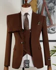 The Chocolate Executive 3-Piece Suit - 2