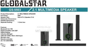 Global Star GS-5503 Subwoofer (2.1 Channel)