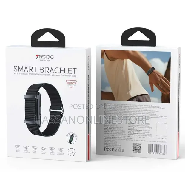 Yesido IO45 Smart Fitness Tracker - Black - 1