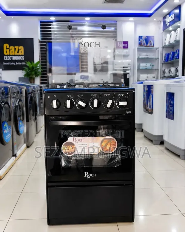 Roch Gas Cooker 50x55 - 3 Burners + 1 Electric Oven - 1