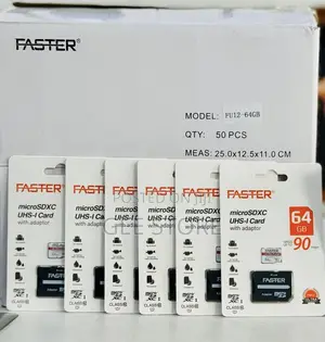 Faster Micro SD Card 64GB