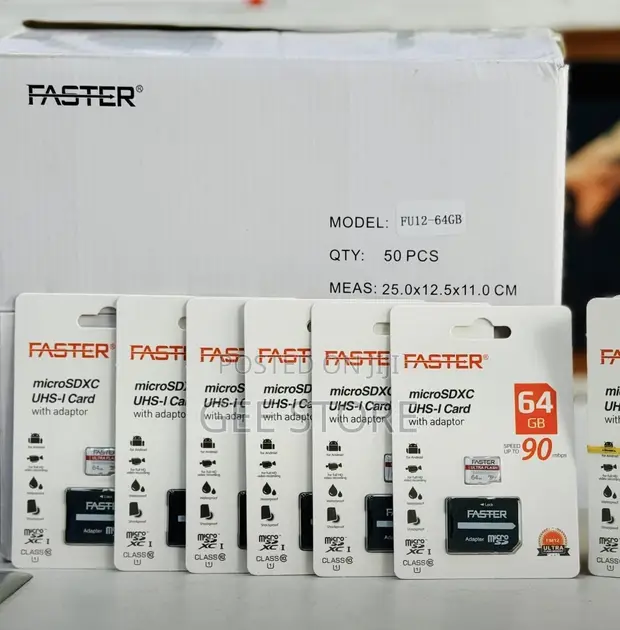Kadi ya Micro SD ya Faster 128GB - 1