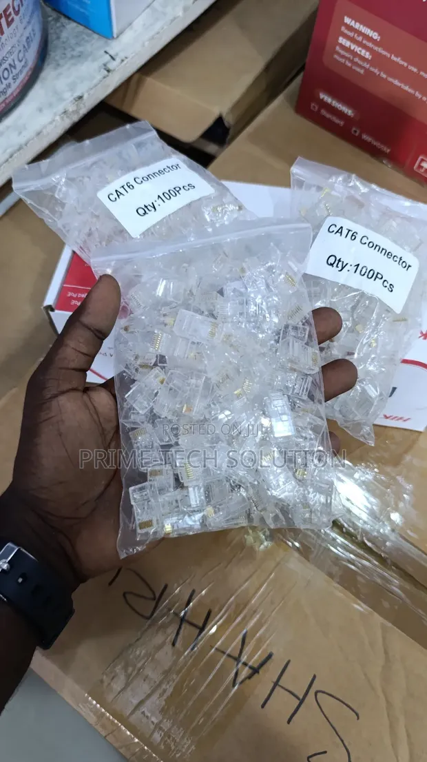 Cat6 RJ45 Connectors (Pass Through) - 100pcs - 1