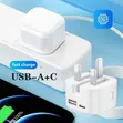 Chaja ya Skylight 35W UK Inayokunjwa ya PD kwa iPhone 14-17 - 2