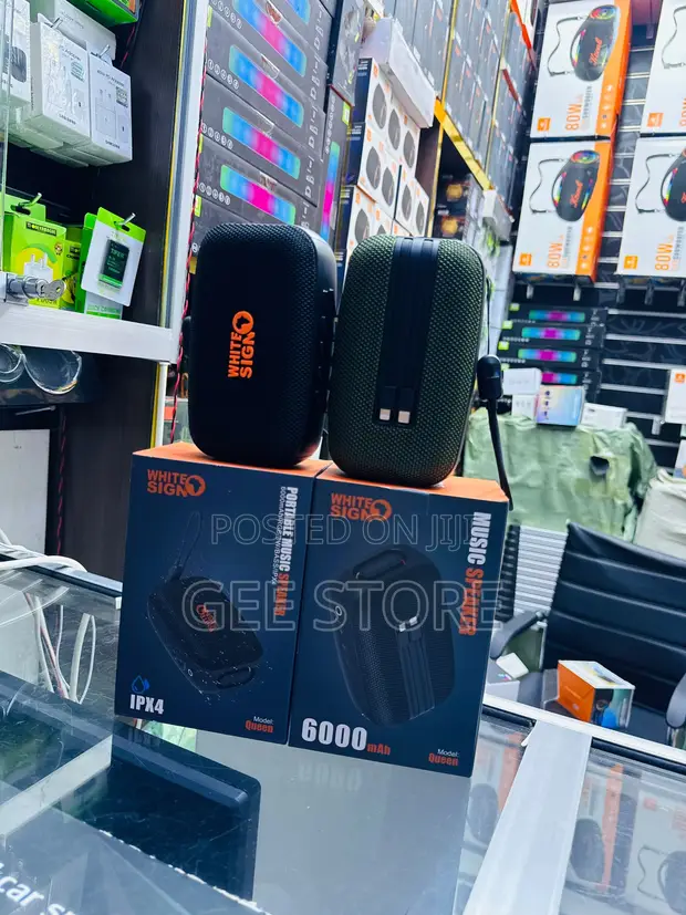 White Sign Bluetooth Speaker with Powerbank - 1