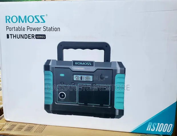 Romoss RS1000 Thunder Series Portable Power Station, 1000W, 933Wh - 1