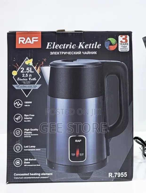 Raf Electric Kettle 2.5L - 1