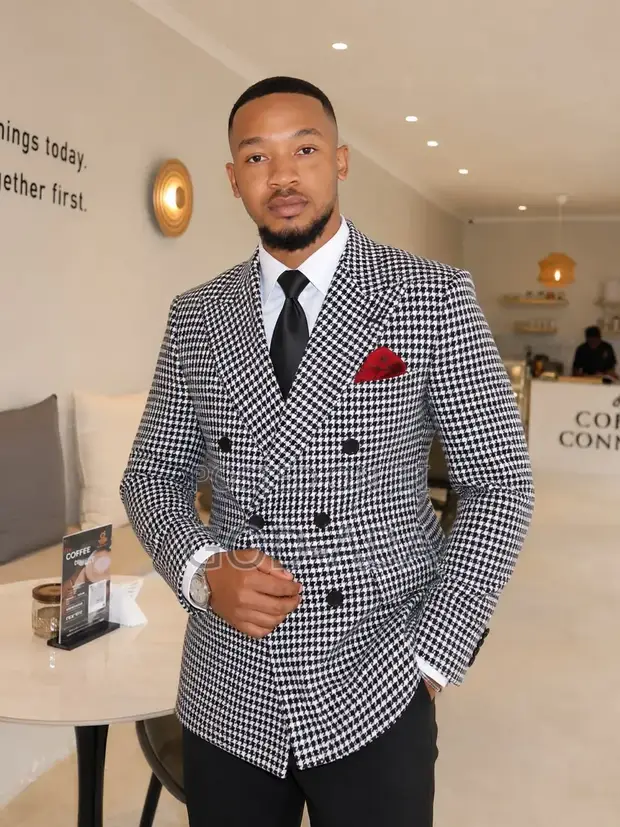 Men's Classic Black Suit - 1