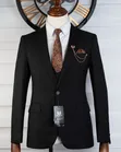 Premium Luxury Daro 3-Piece Black Suit - 4