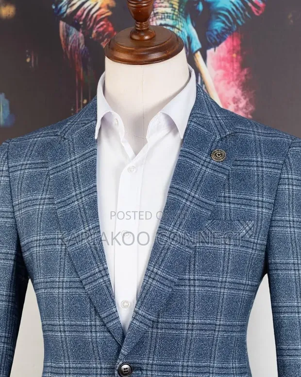 Men's Multicolor Formal Suit - 1
