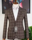 Men's Multicolor Formal Suit - 3