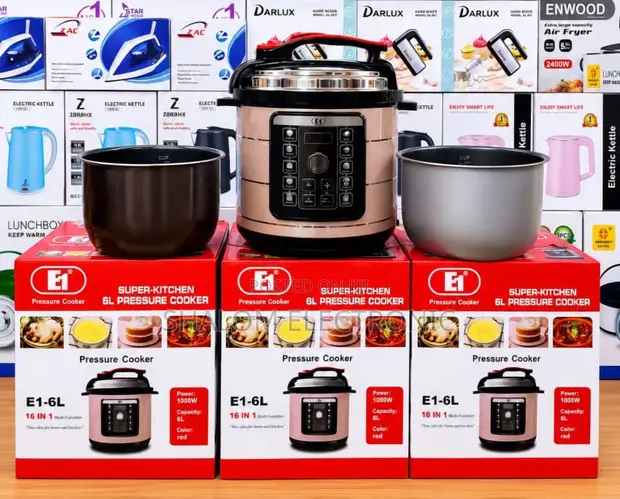 E1 Electric Pressure Cooker, 6 Litre - 1