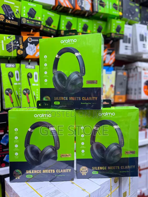 Oraimo Boom Pro Wireless Headphones - Black - 1