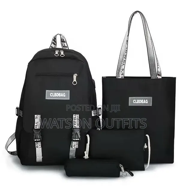 Genuine Leather Unisex Bags - 4 Pcs - 1