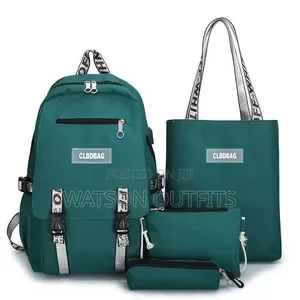 Mifuko ya Ngozi Halisi ya Kiume na Kike - 4 Pcs