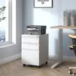Lockable Office Cabinet - White - 1