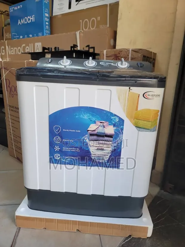 Silverdome 7.5kg Manual Twin Tub Washing Machine - 1