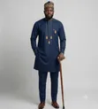 Men's 3-Piece Nigerian Kaftan Suit - 1