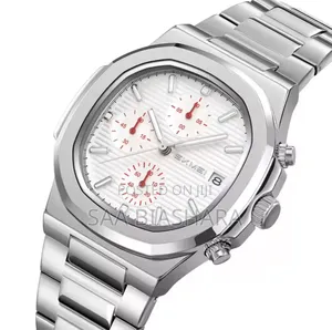 Skmei 9374 Quartz Watch - Silver & White