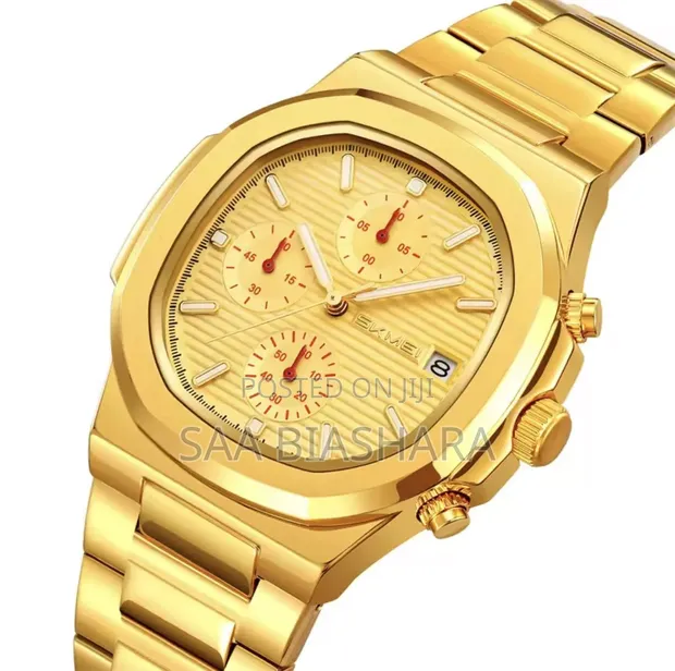 Skmei 9374 Quartz Watch - Gold - 1