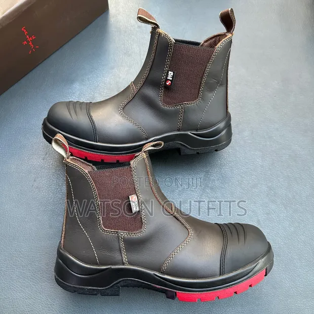 Men's Leather Safety Boots - 1
