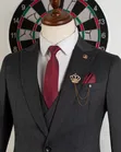 The Royal Charcoal Grey 3-Piece Suit - 1