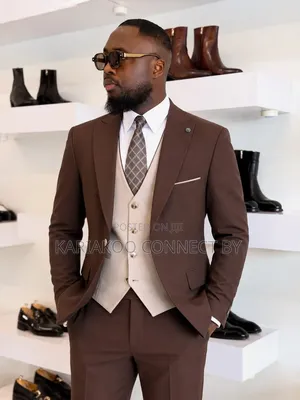 Executive Chocolate Brown 3-Piece Suit