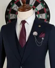 Royal Navy Blue 3-Piece Suit - 1