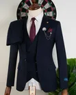 Royal Navy Blue 3-Piece Suit - 3