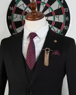Men's Black 3-Piece Suit - 1