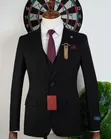 Men's Black 3-Piece Suit - 2