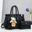 Women's Genuine Leather Handbag - 2
