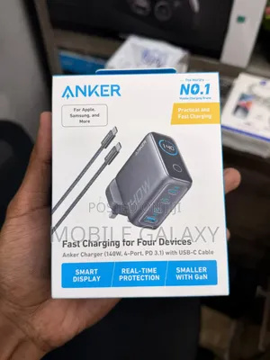 Chaja ya Anker 140W yenye Port 4