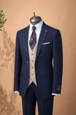 Mario Casas Men's Classic Waistcoat Suits - 3
